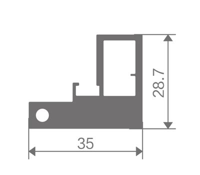 FZ-8823 extruded aluminum profile