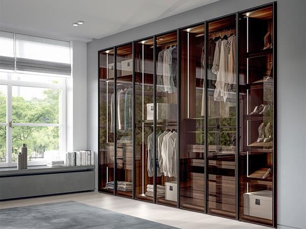 Slim Aluminum Frame Glass Door, Minimalist