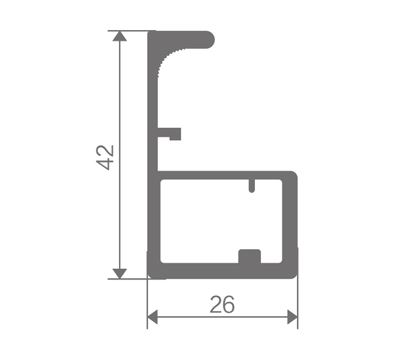 FZ-8805 extruded aluminum profile