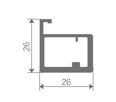 FZ-8806 extruded aluminum profile