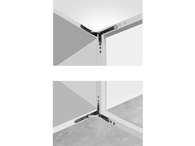 Aluminum Frame Glass Cabinet Door with Concealed Hinge