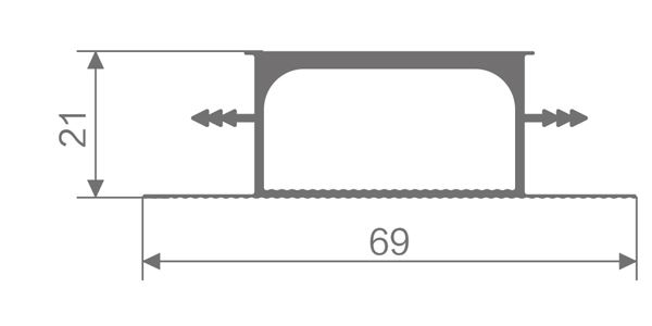 Aluminum Cabinet Bar Pull