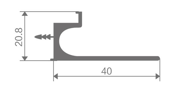 Aluminum Cabinet Bar Pull