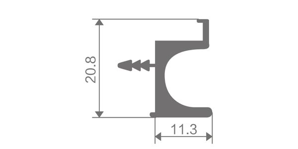 Aluminum Cabinet Bar Pull