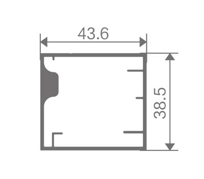 FZ-8843 extruded aluminum profile