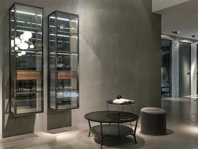 Wall-Mounted Aluminum Display Showcase