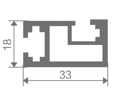 FZ-8848 extruded aluminum profile