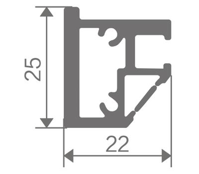 FZ-8849 extruded aluminum profile