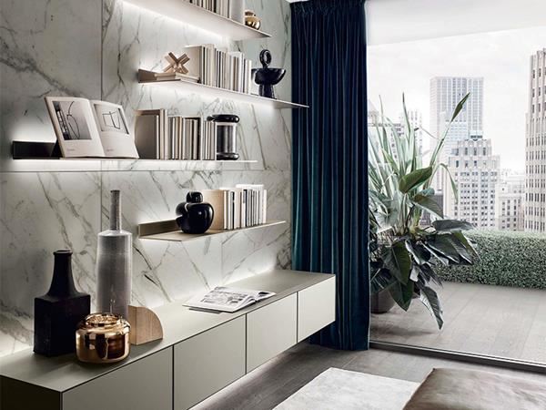 Aluminum Floating Shelf, L-shaped