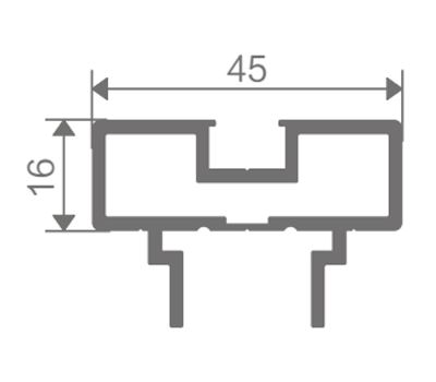 FZ-8887 extruded aluminum profile